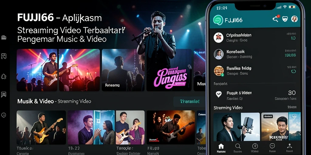 Antarmuka FUJI66 yang menarik dan mudah digunakan untuk Streaming Video.