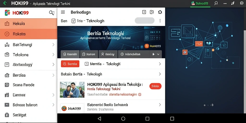Tampilan antarmuka HOKI99 yang modern dan informatif.