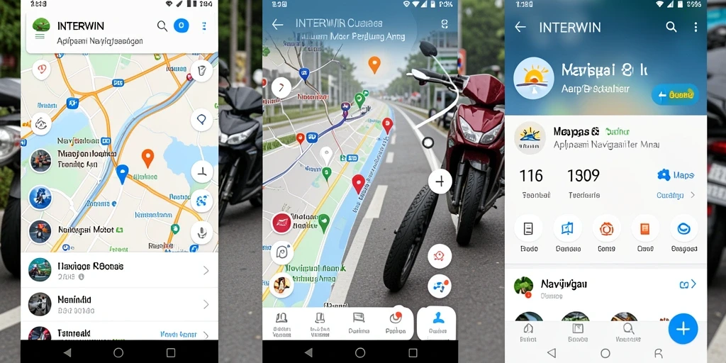 Tampilan antarmuka INTERWIN yang sederhana dan efisien untuk navigasi motor.