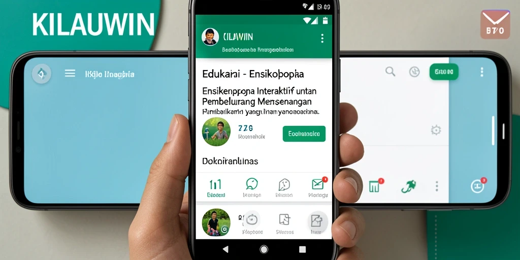 Antarmuka aplikasi KILAUWIN yang menarik dan edukatif.