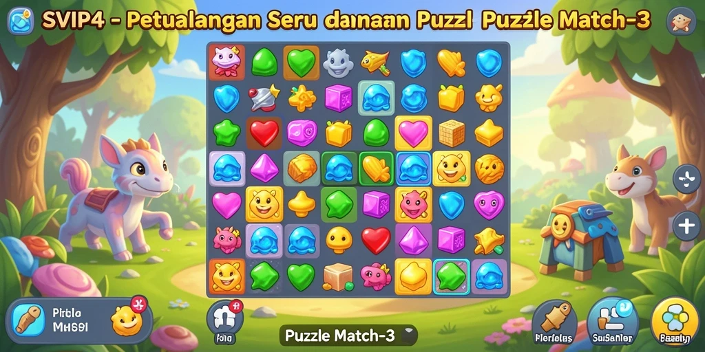 Antarmuka permainan <strong>SVIP4</strong> yang menarik dan interaktif, menampilkan puzzle seru.
